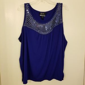 Added Dimensions 3x blue tank